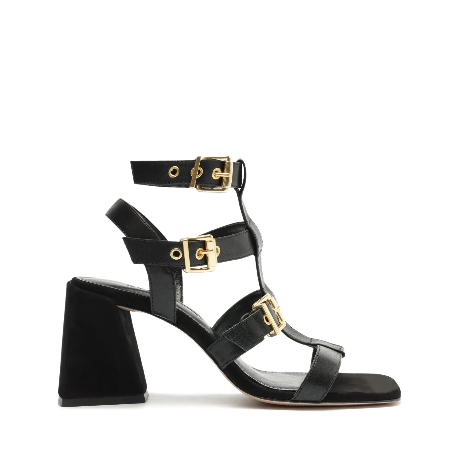 Yala Block Leather Sandal sold by SCHUTZ