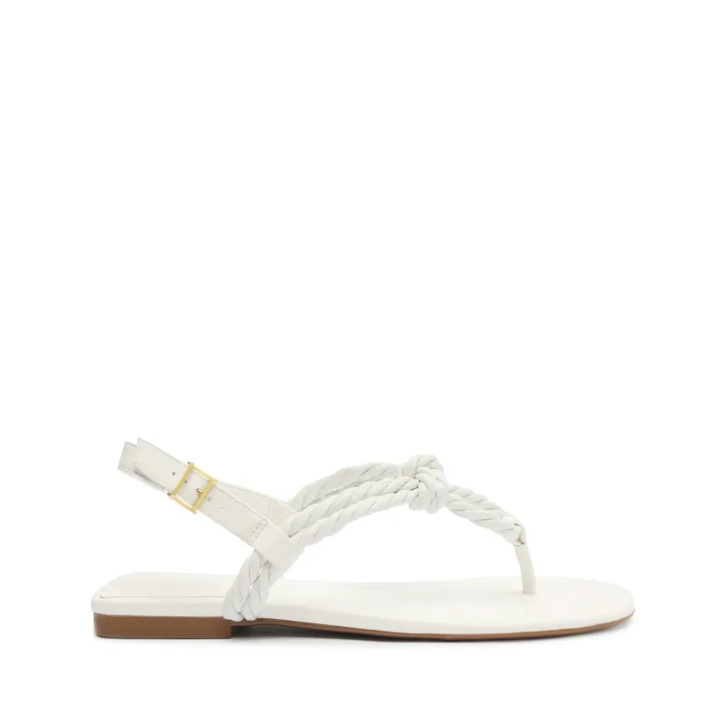 Sage Flat Sandal sold by SCHUTZ