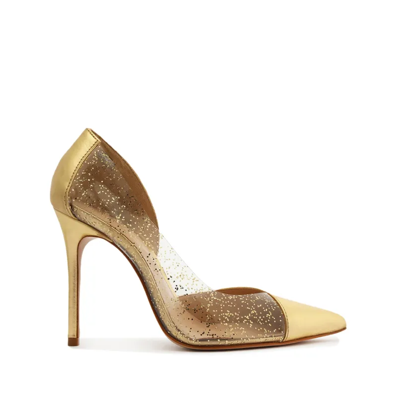 Cheslie Metallic Nappa & Vinyl Pump sold by SCHUTZ