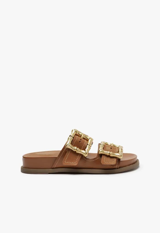 Enola Sporty Leather Sandal sold by SCHUTZ