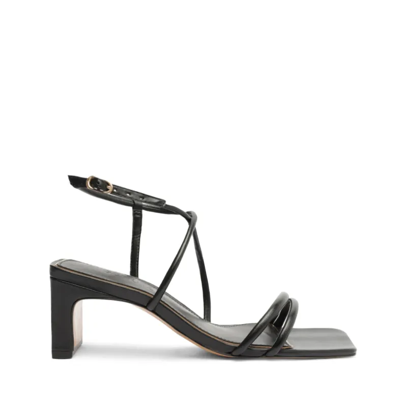 Aimee Block Leather Sandal sold by SCHUTZ
