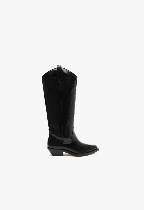 Zachy Up Leather Boot made by SCHUTZ