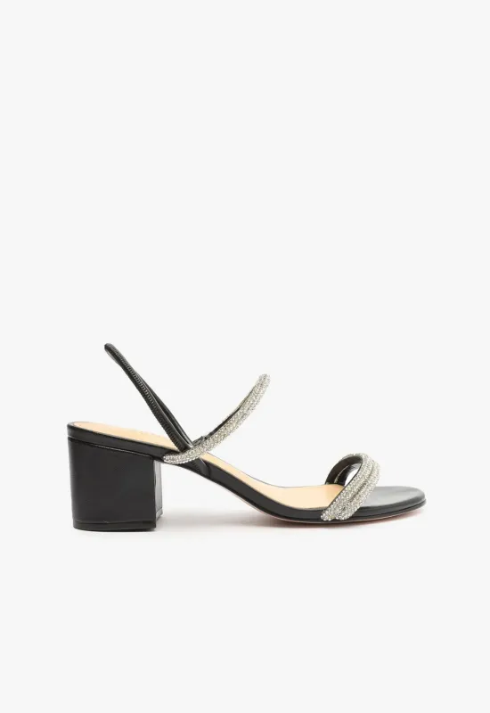 Whiteley Block Nappa Leather Sandal made by SCHUTZ