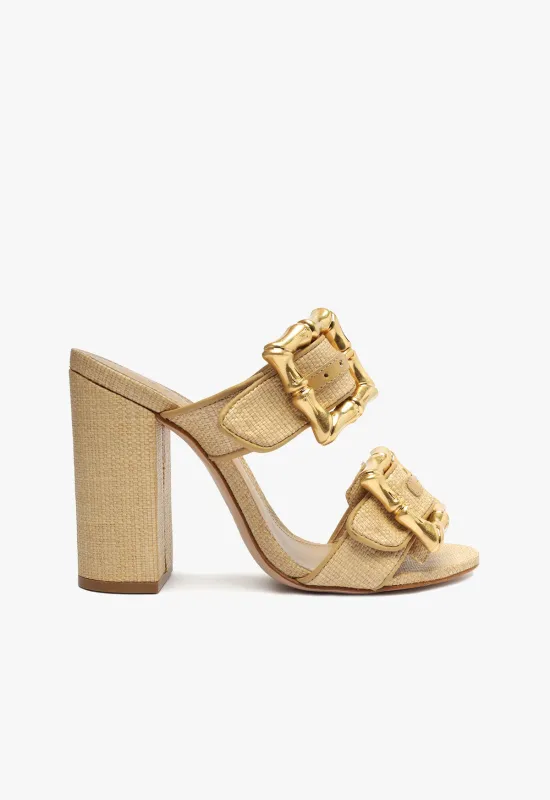 Enola Natural  Leather Sandal sold by SCHUTZ