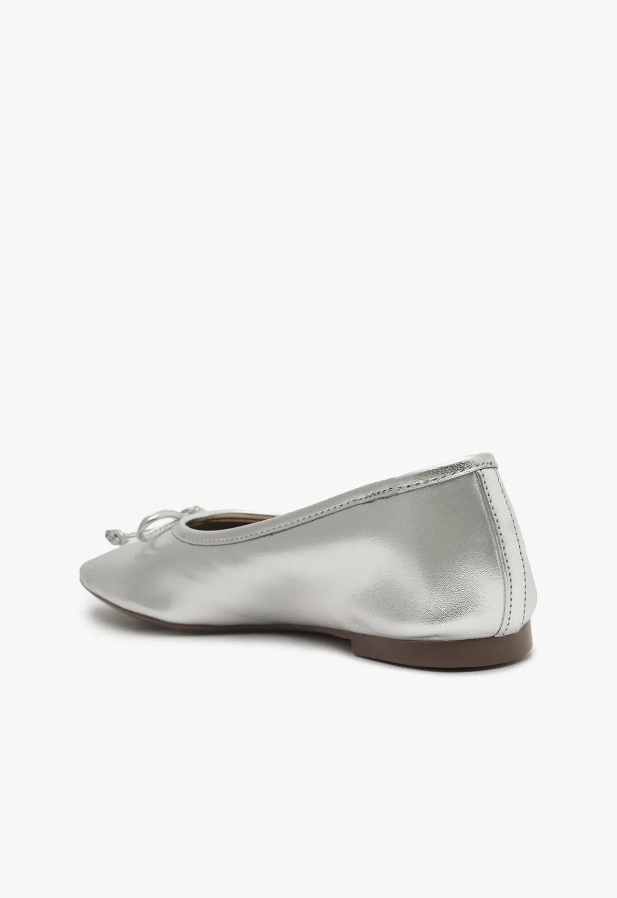 Arissa Silver Leather Ballet Flat sold by SCHUTZ product image thumbnail 3