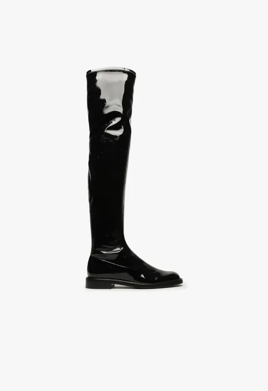 Kaolin Over the Knee Patent Leather Boot made by SCHUTZ