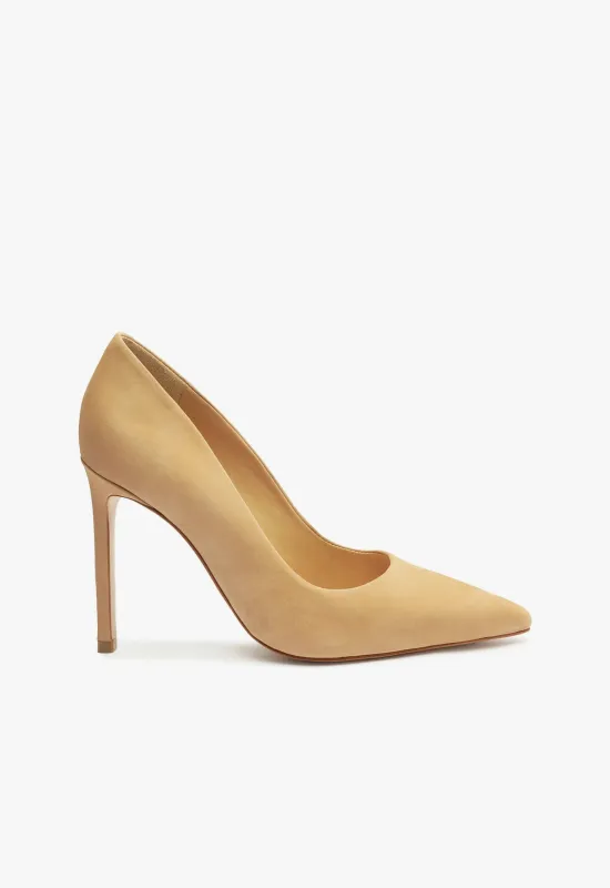 Lou High Stiletto Honey Beige Pump sold by SCHUTZ