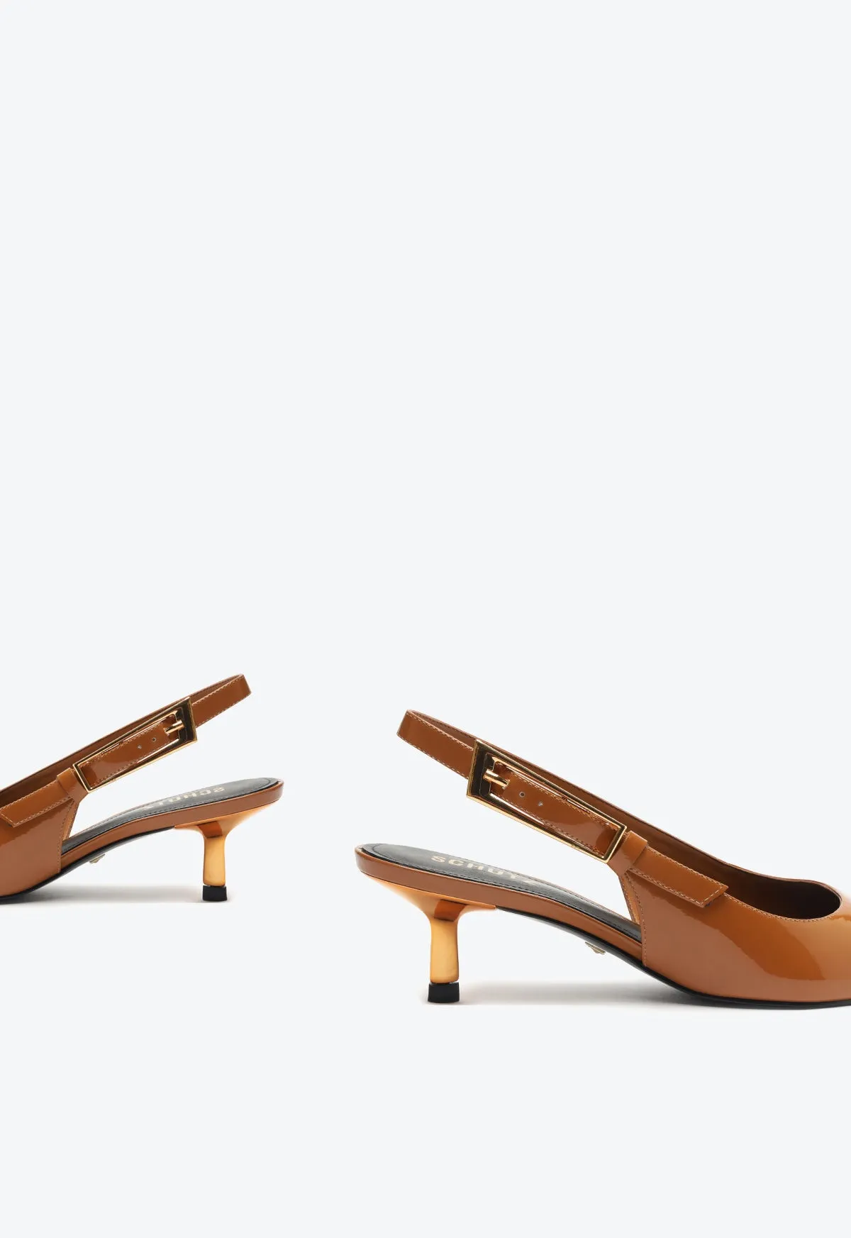 Ciara Mid Patent Leather Pump sold by SCHUTZ product image thumbnail 4