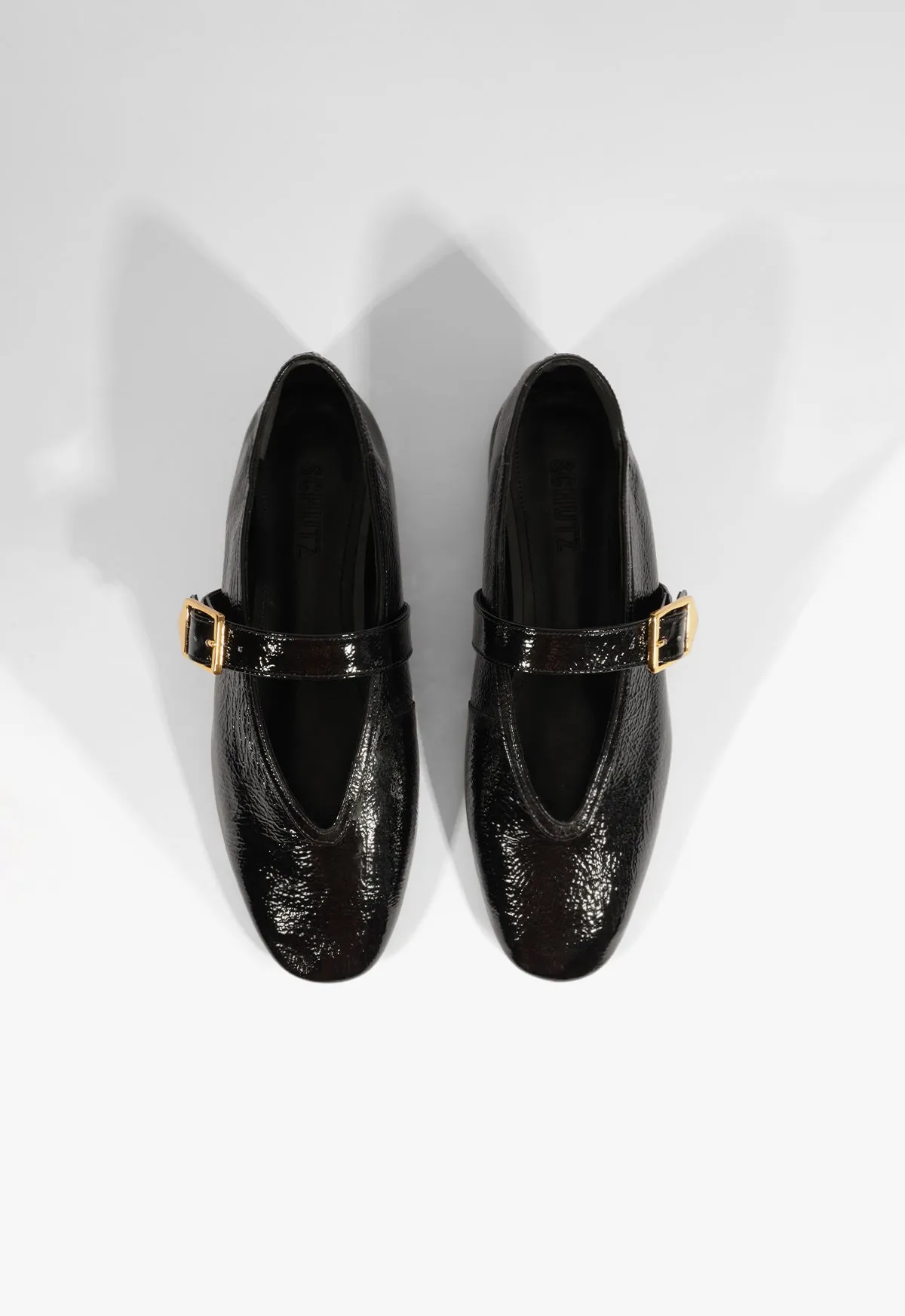 Courtney Buckle Patent Flat sold by SCHUTZ product image thumbnail 5