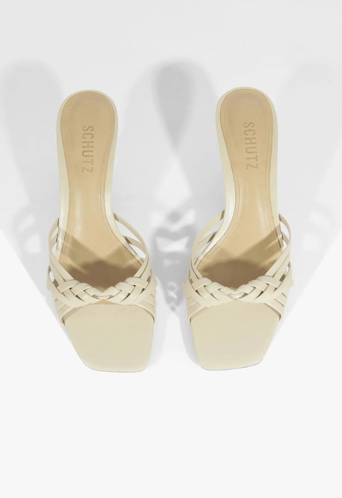 Tara Mule Mid Leather Sandal sold by SCHUTZ product image thumbnail 4