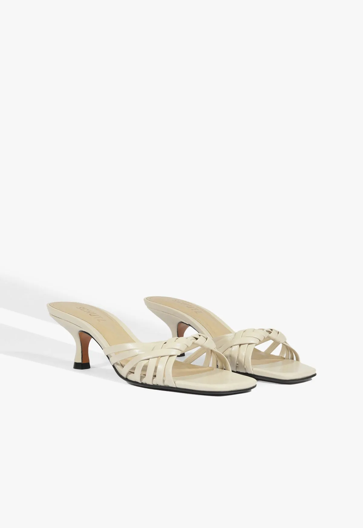 Tara Mule Mid Leather Sandal sold by SCHUTZ product image thumbnail 2
