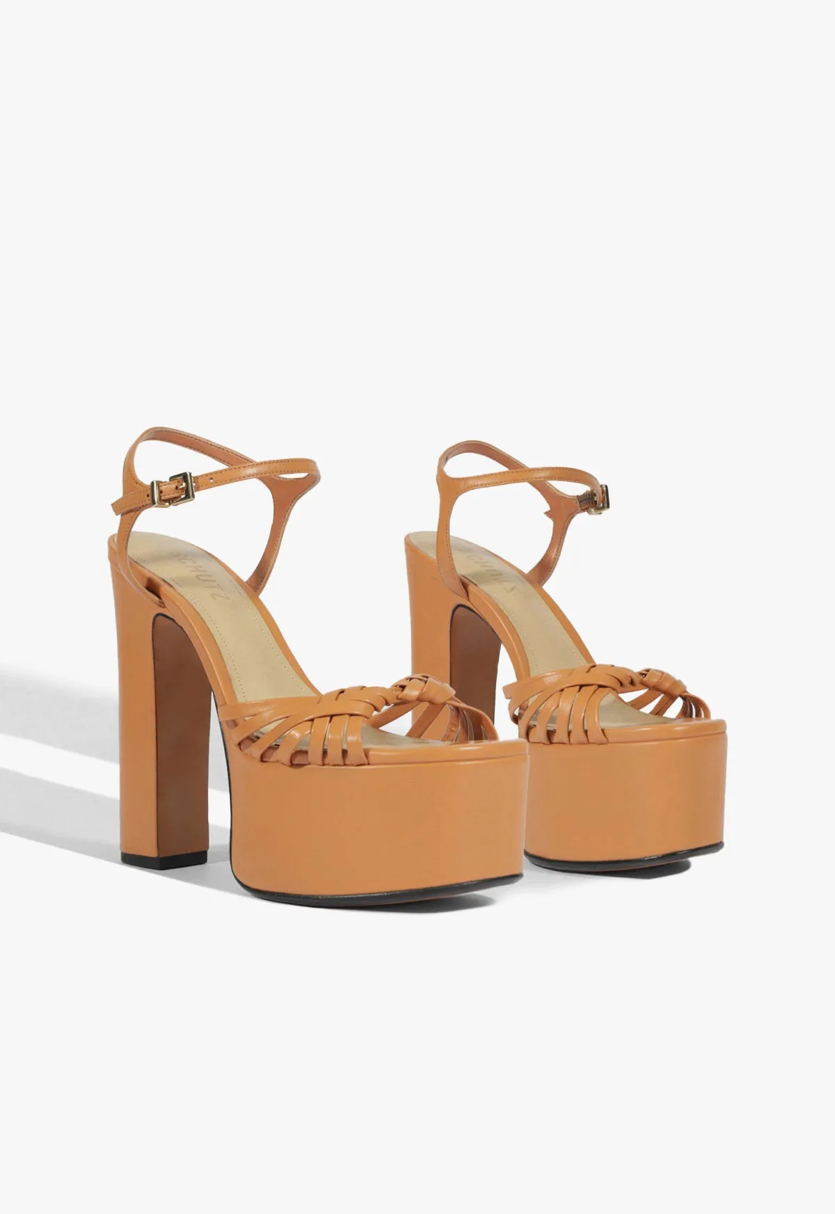 Tara Platform Leather Sandal sold by SCHUTZ product image thumbnail 4