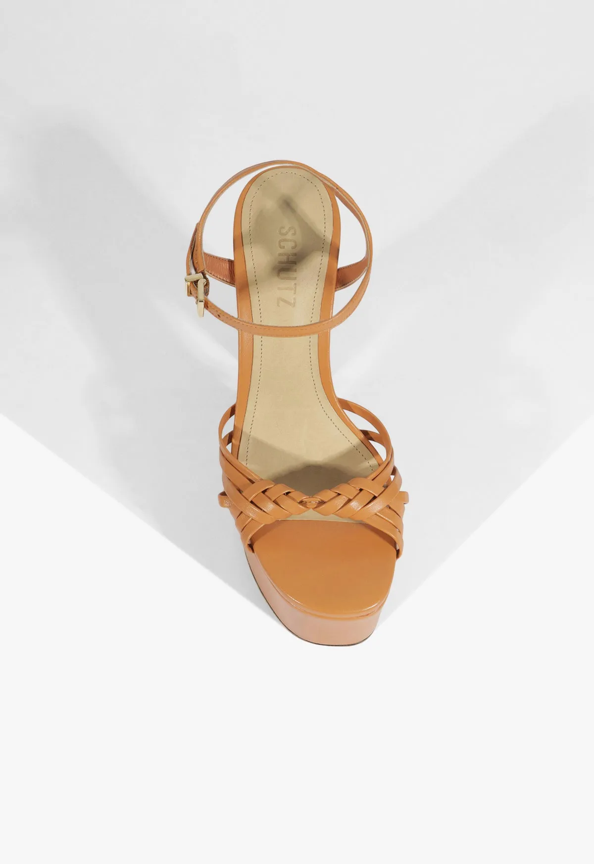 Tara Platform Leather Sandal sold by SCHUTZ product image thumbnail 3