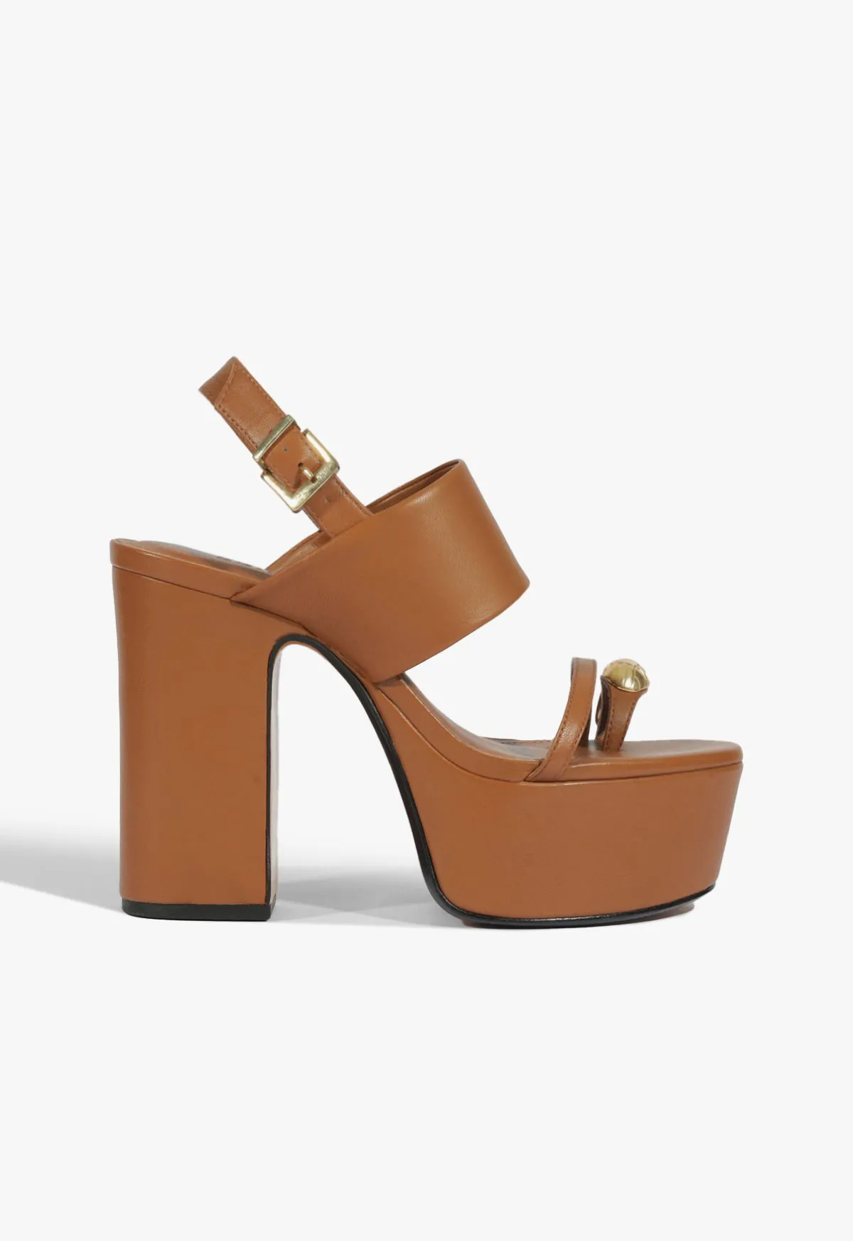 Mandy Platform Leather Sandal sold by SCHUTZ