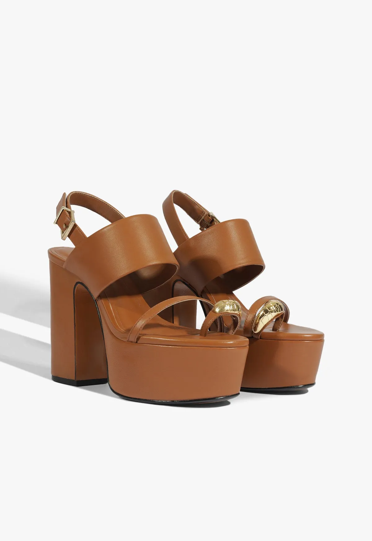 Mandy Platform Leather Sandal sold by SCHUTZ product image thumbnail 2