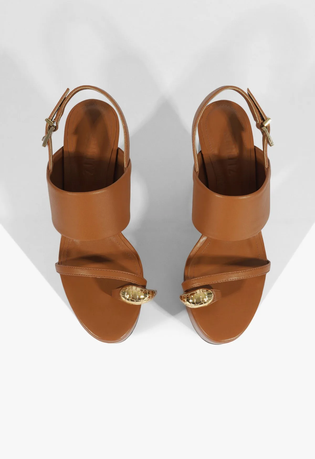 Mandy Platform Leather Sandal sold by SCHUTZ product image thumbnail 4