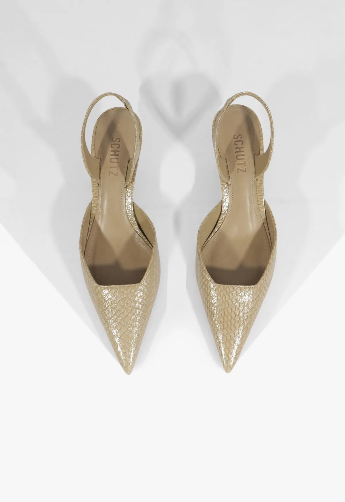 Paola Mid Leather Pump sold by SCHUTZ product image thumbnail 4