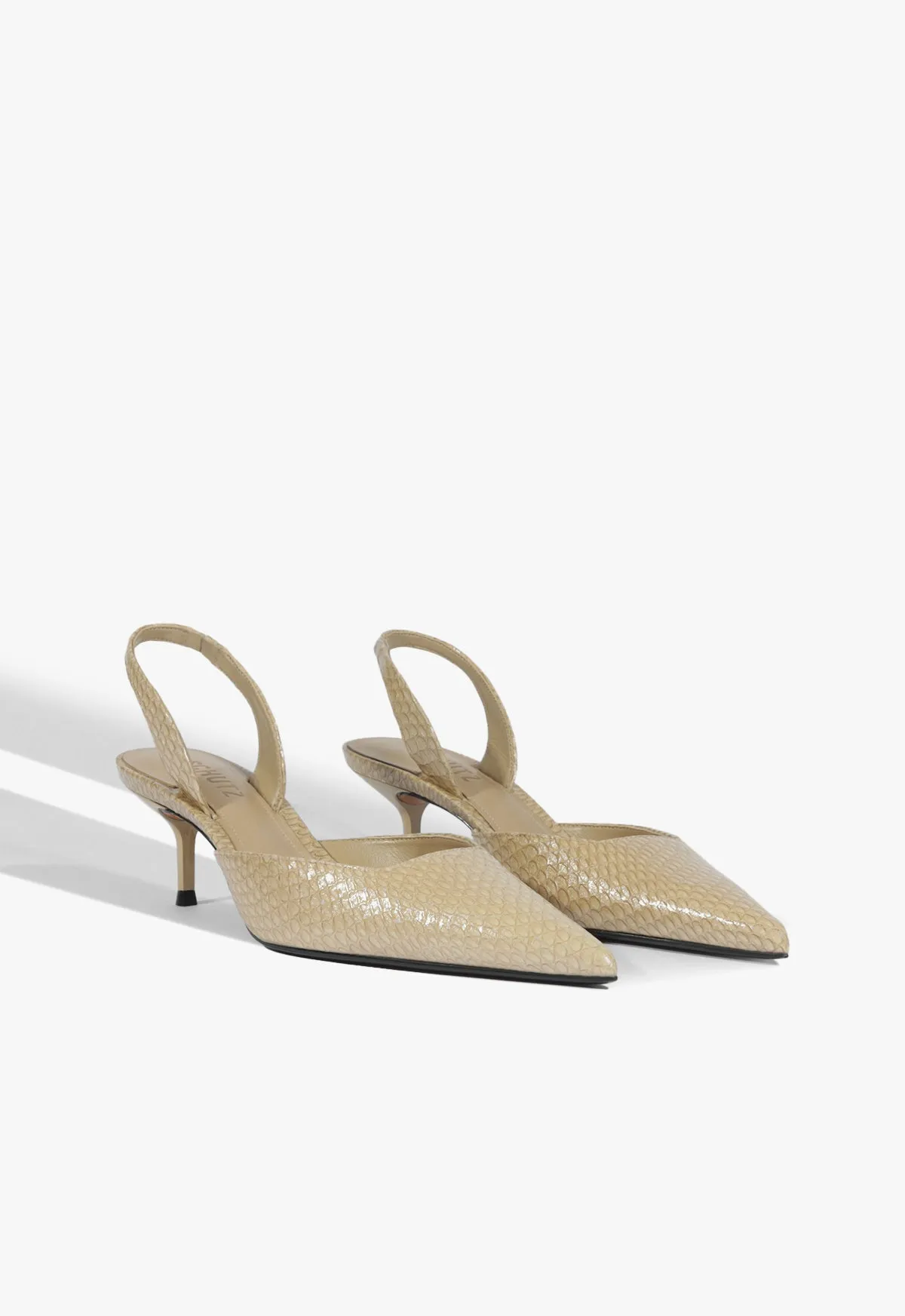 Paola Mid Leather Pump sold by SCHUTZ product image thumbnail 2