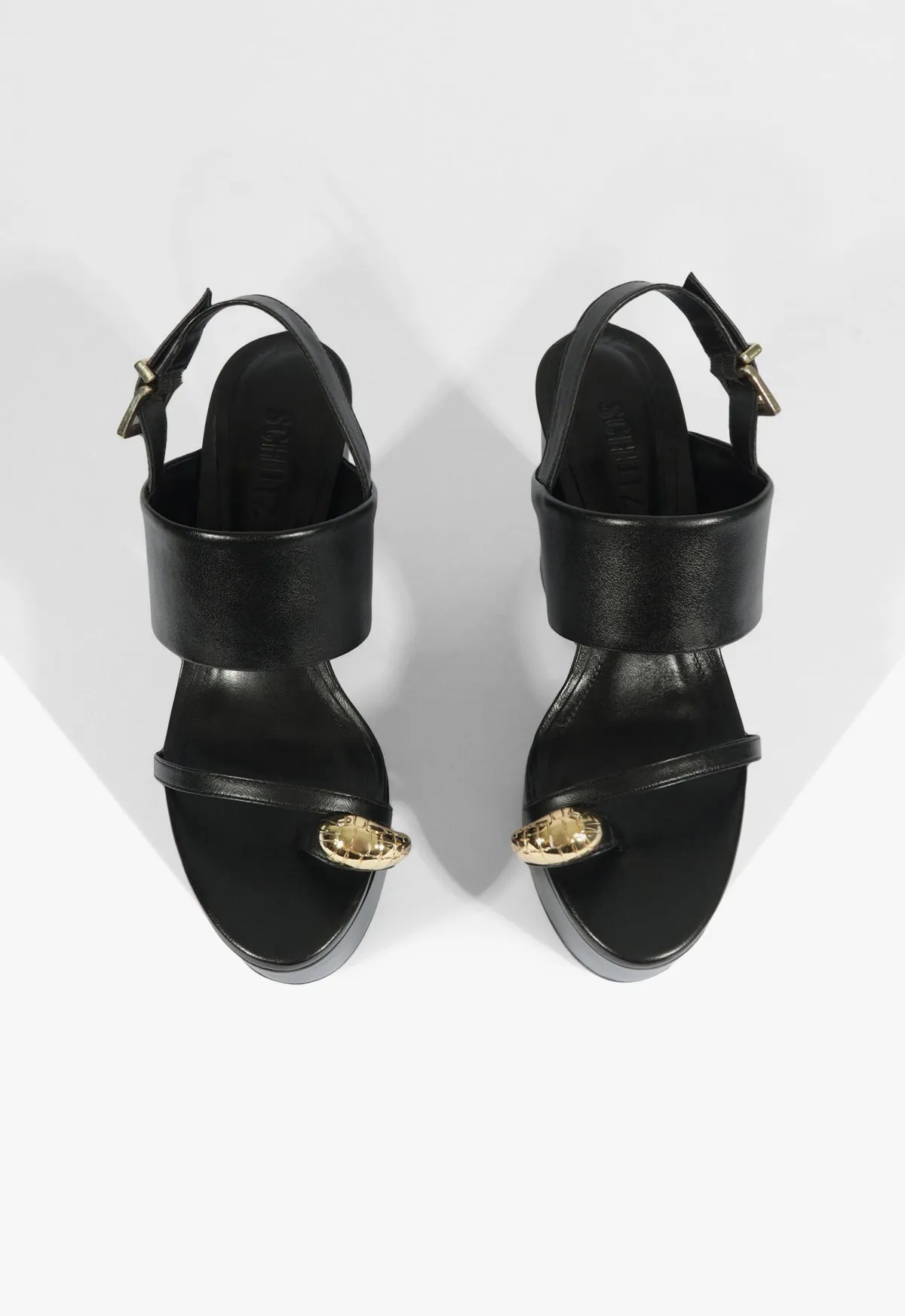 Mandy Platform Leather Sandal sold by SCHUTZ product image thumbnail 4