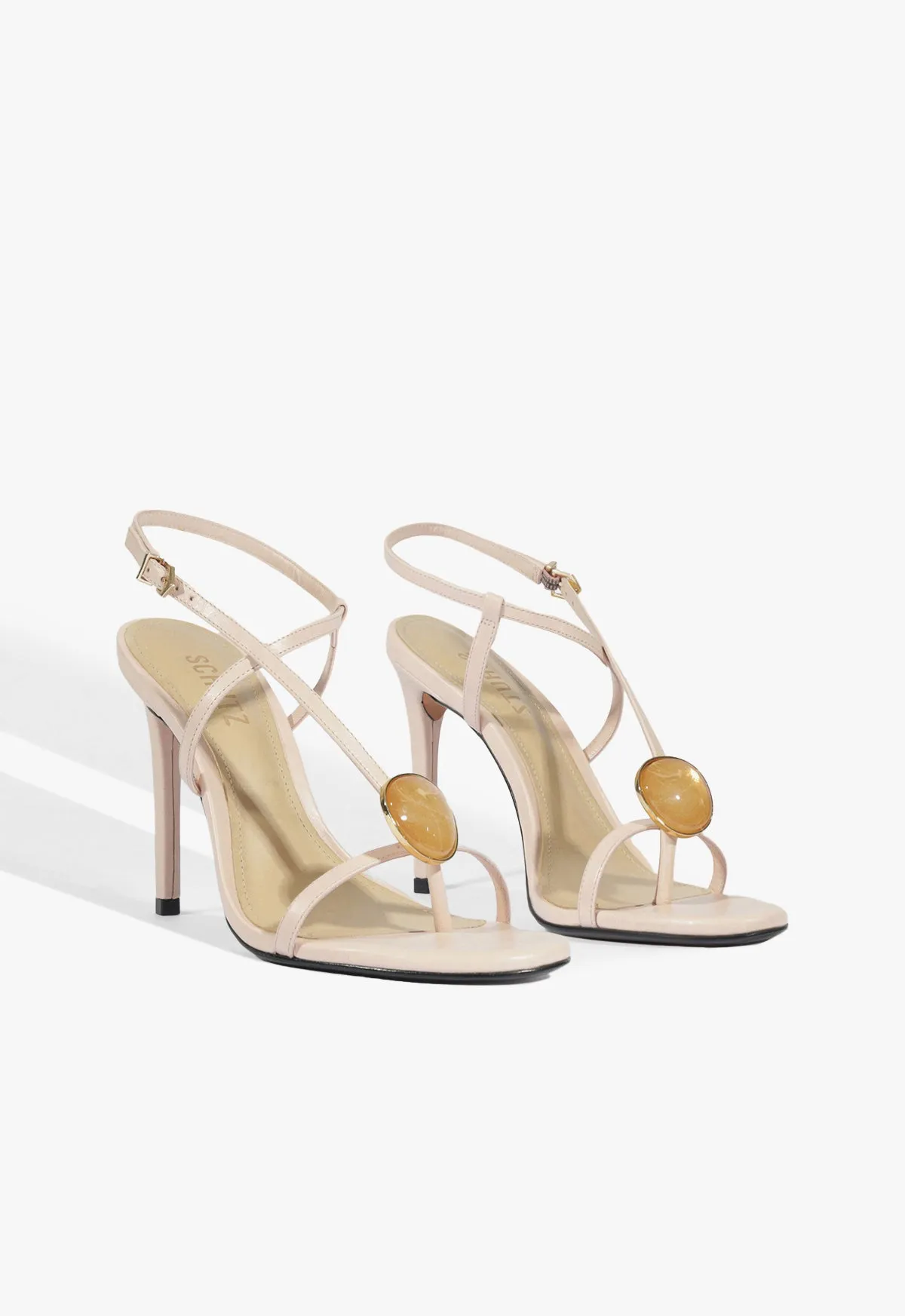 Azure Embellished Leather Sandal sold by SCHUTZ product image thumbnail 2