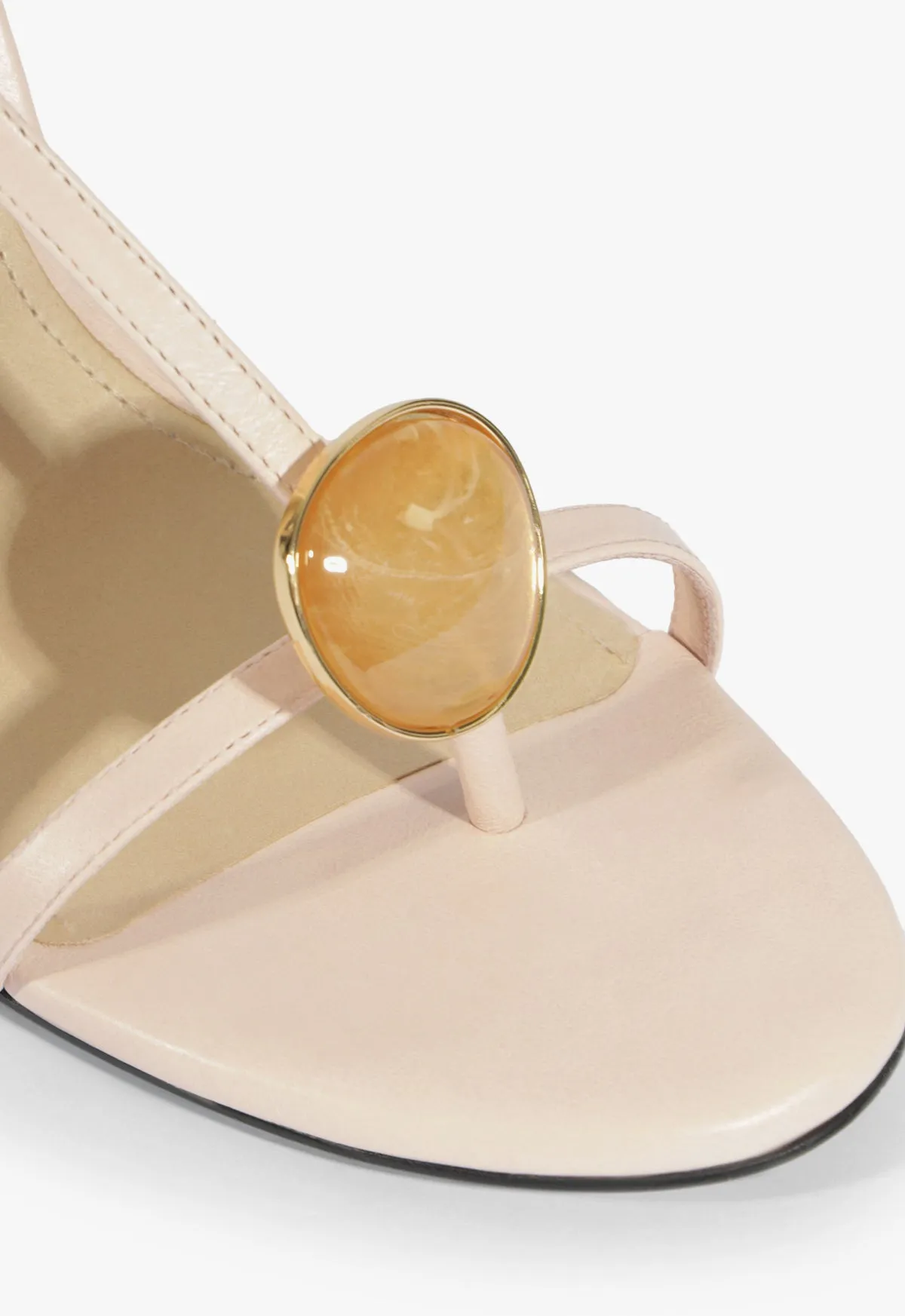 Azure Embellished Leather Sandal sold by SCHUTZ product image thumbnail 5