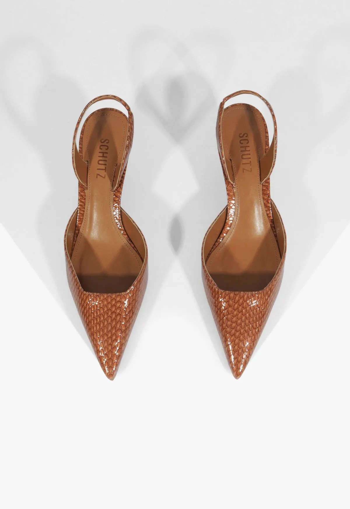 Paola Mid Leather Pump sold by SCHUTZ product image thumbnail 4