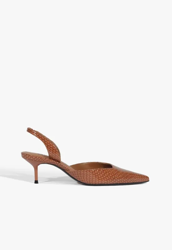 Paola Mid Leather Pump sold by SCHUTZ