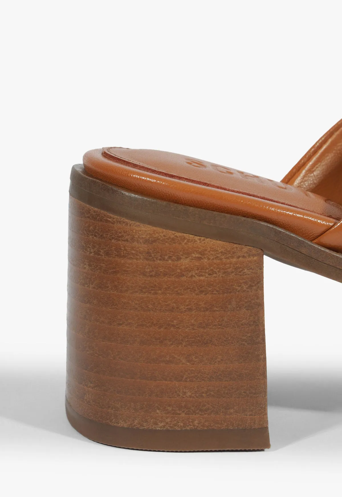 Martha Block Leather Sandal sold by SCHUTZ product image thumbnail 4