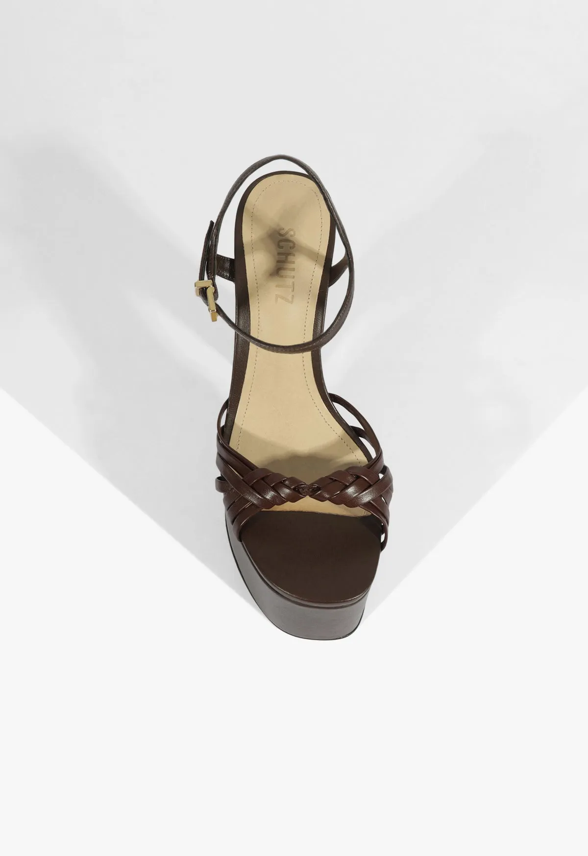 Tara Platform Leather Sandal sold by SCHUTZ product image thumbnail 4