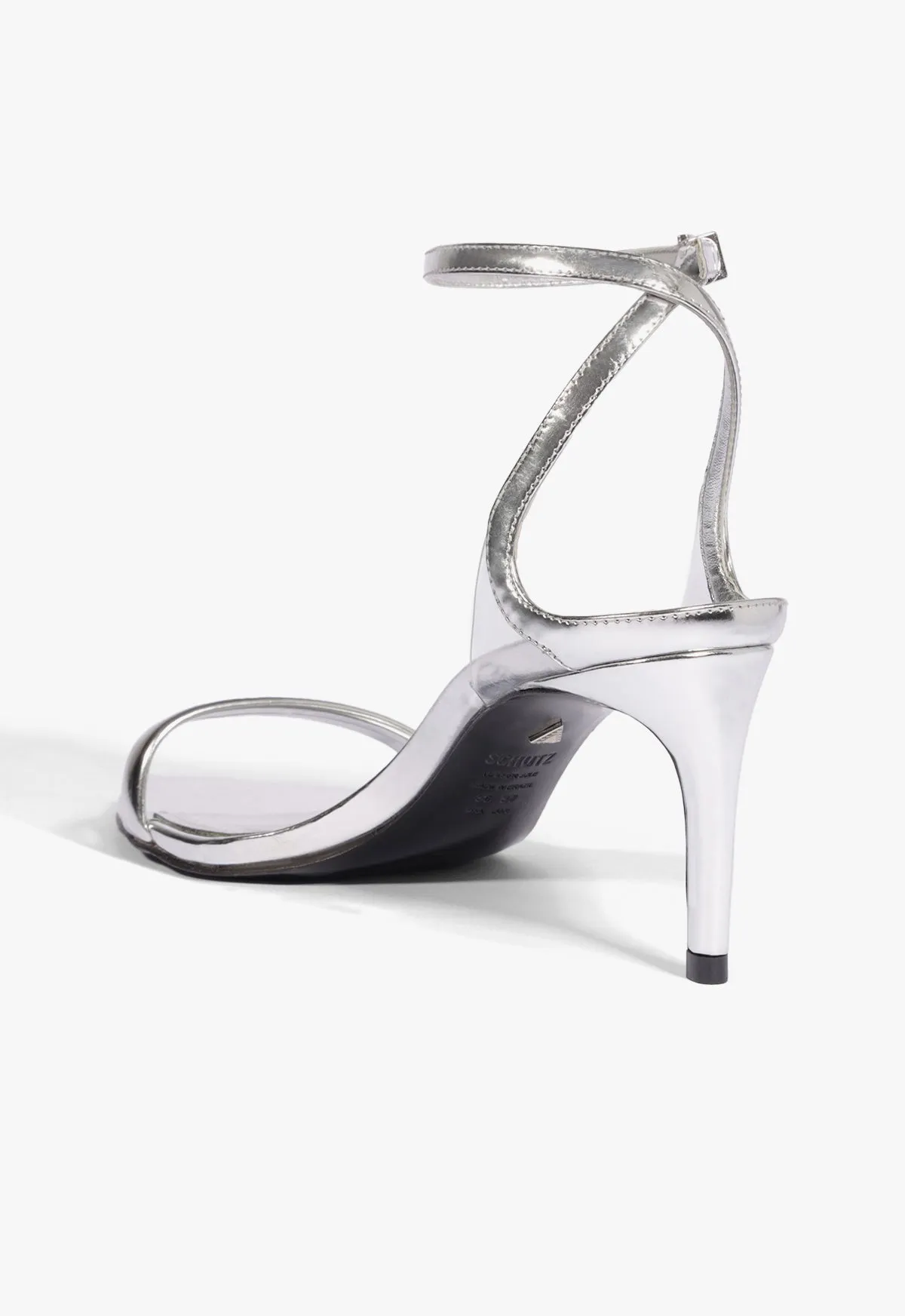 Skye Mid Stiletto Specchio Leather Sandal sold by SCHUTZ product image thumbnail 3