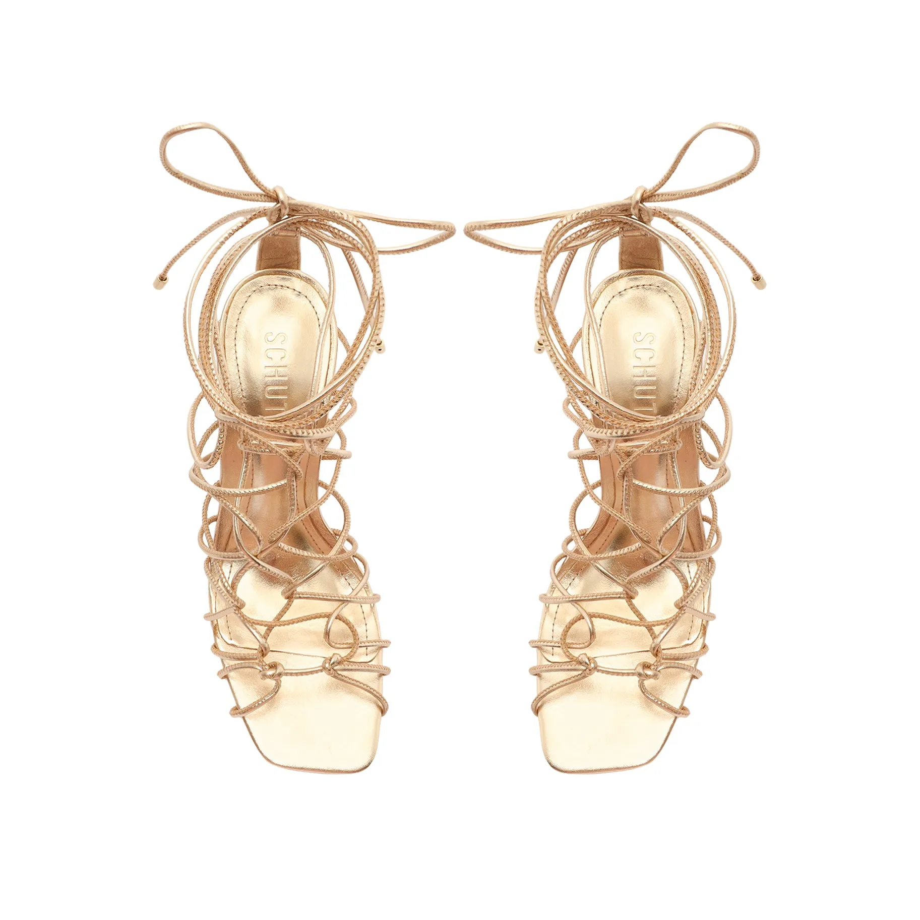 Heyde Metallic Leather Sandal sold by SCHUTZ product image thumbnail 4