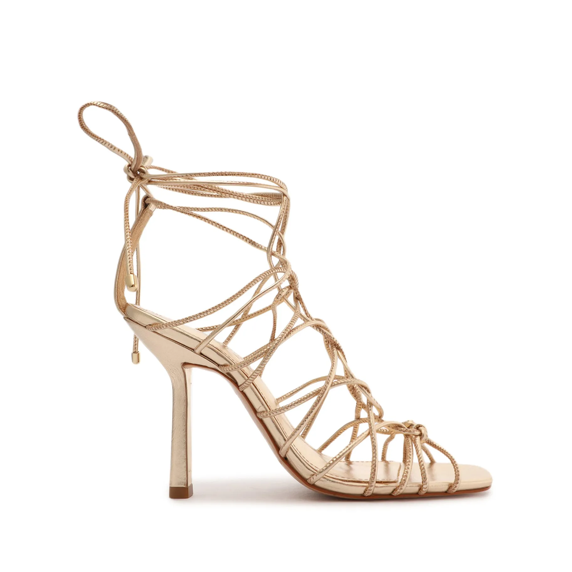 Heyde Metallic Leather Sandal sold by SCHUTZ
