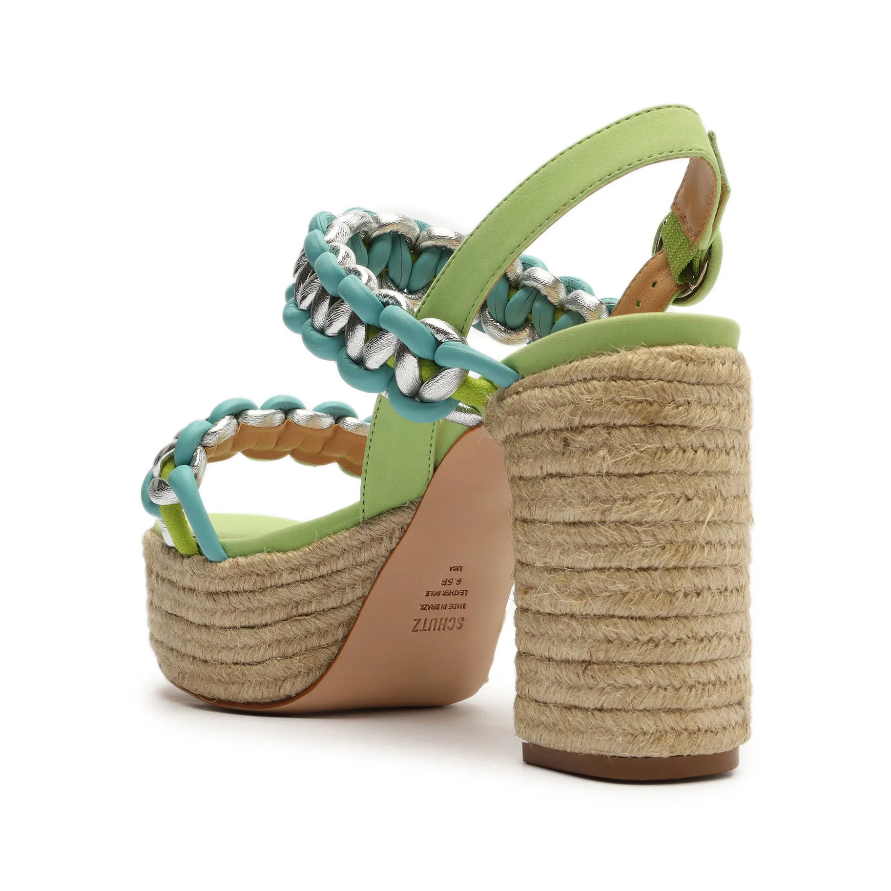 Juliet Plataform Suede & Leather Sandal sold by SCHUTZ product image thumbnail 3
