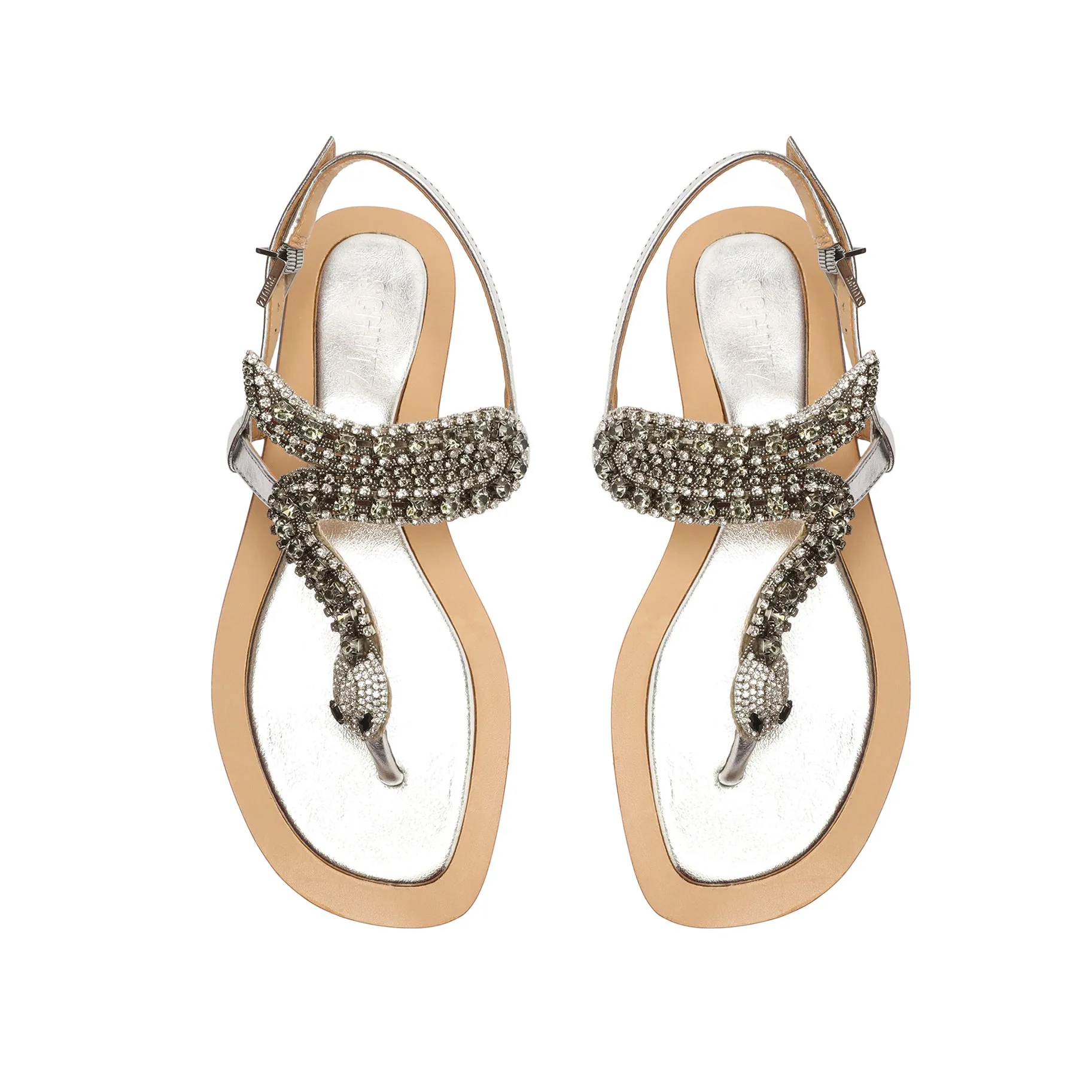 Shantie Metallic Leather Sandal sold by SCHUTZ product image thumbnail 4