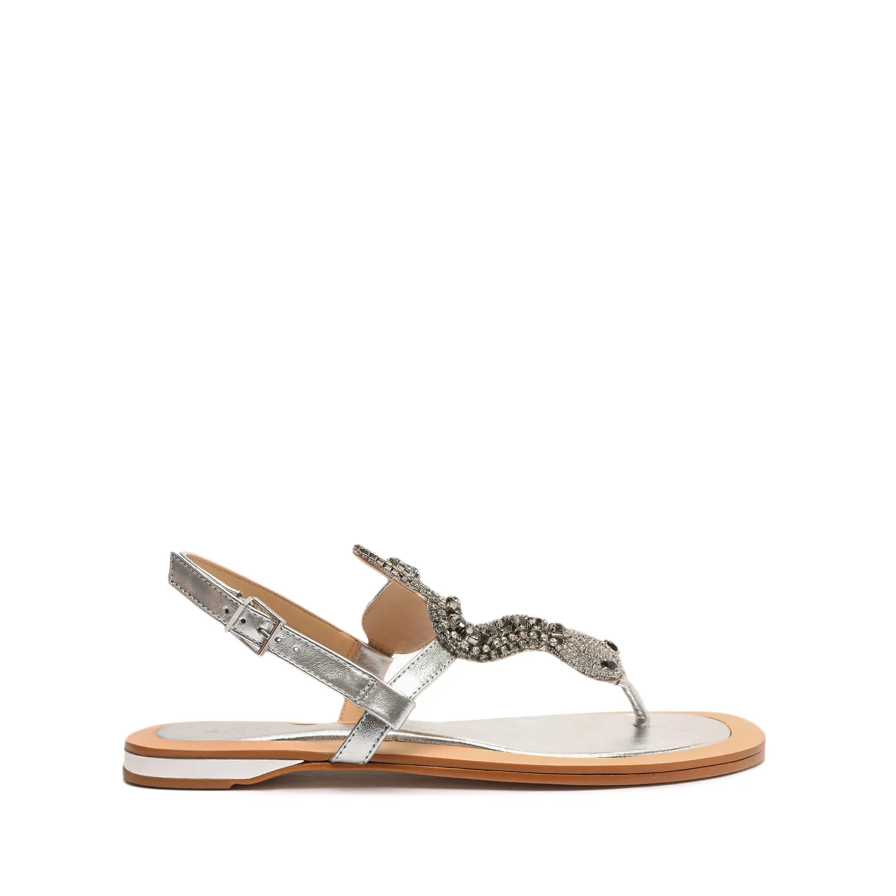 Shantie Metallic Leather Sandal sold by SCHUTZ