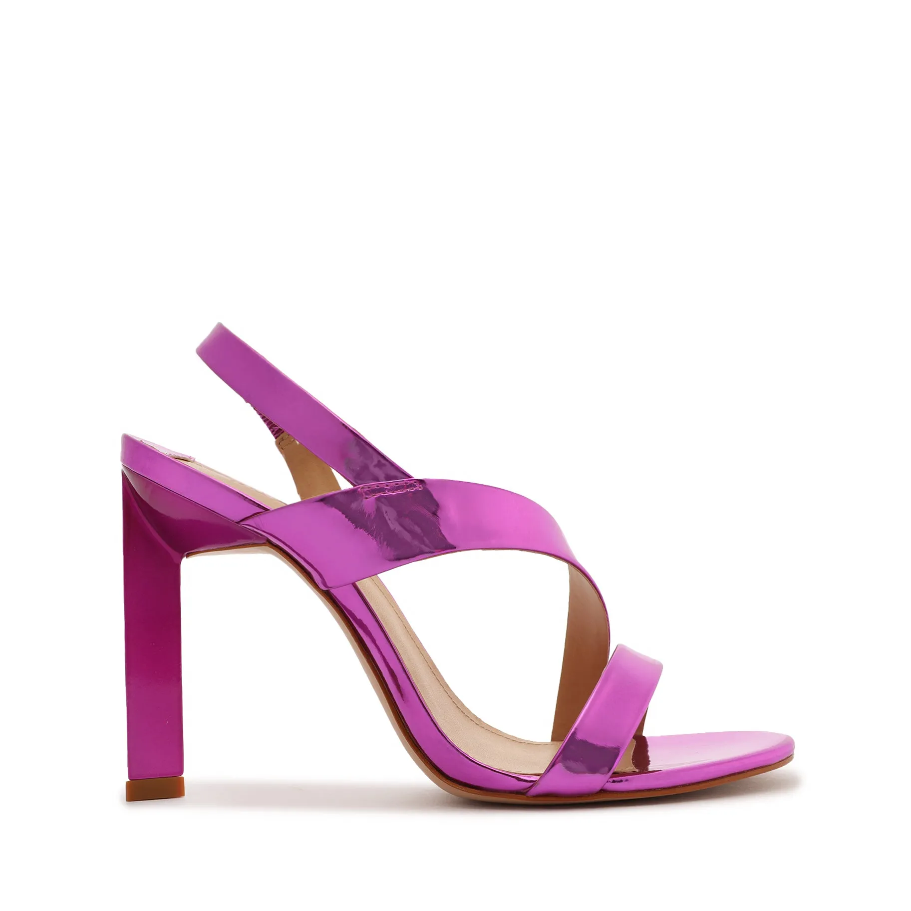 Kelly Specchio Leather Sandal sold by SCHUTZ