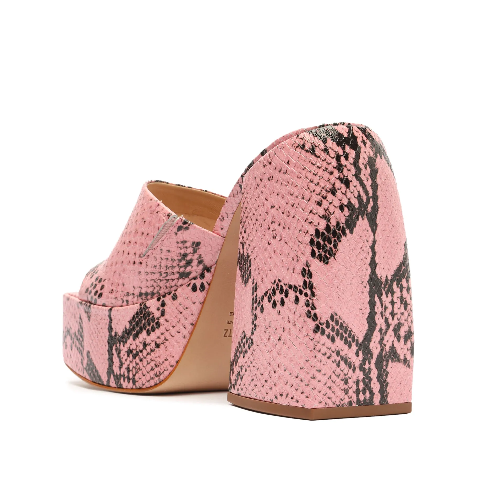 Aretha Snake Embossed Leather Sandal sold by SCHUTZ product image thumbnail 3