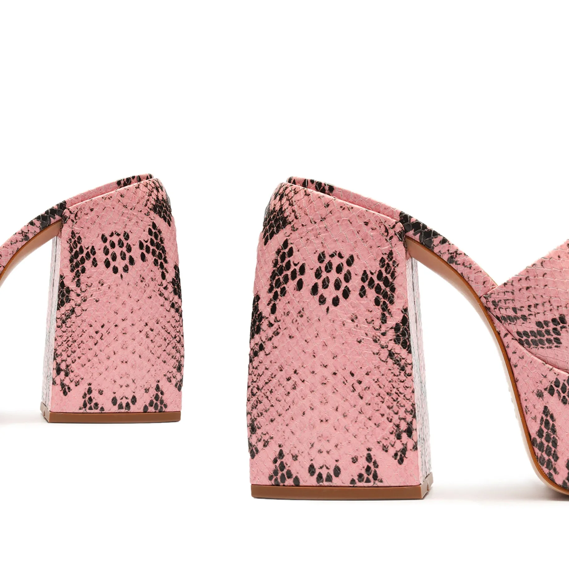 Aretha Snake Embossed Leather Sandal sold by SCHUTZ product image thumbnail 4