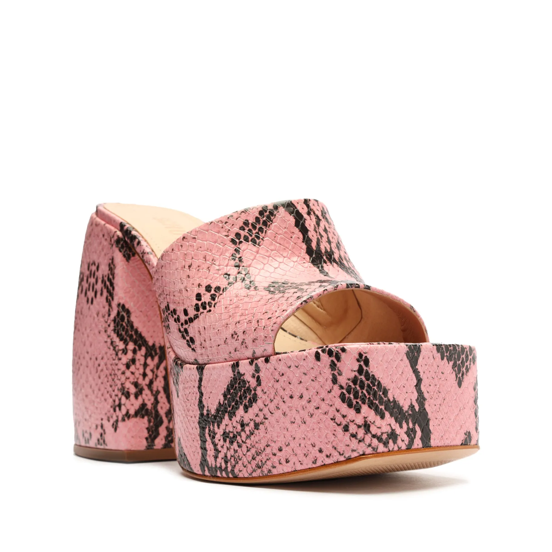 Aretha Snake Embossed Leather Sandal sold by SCHUTZ product image thumbnail 2