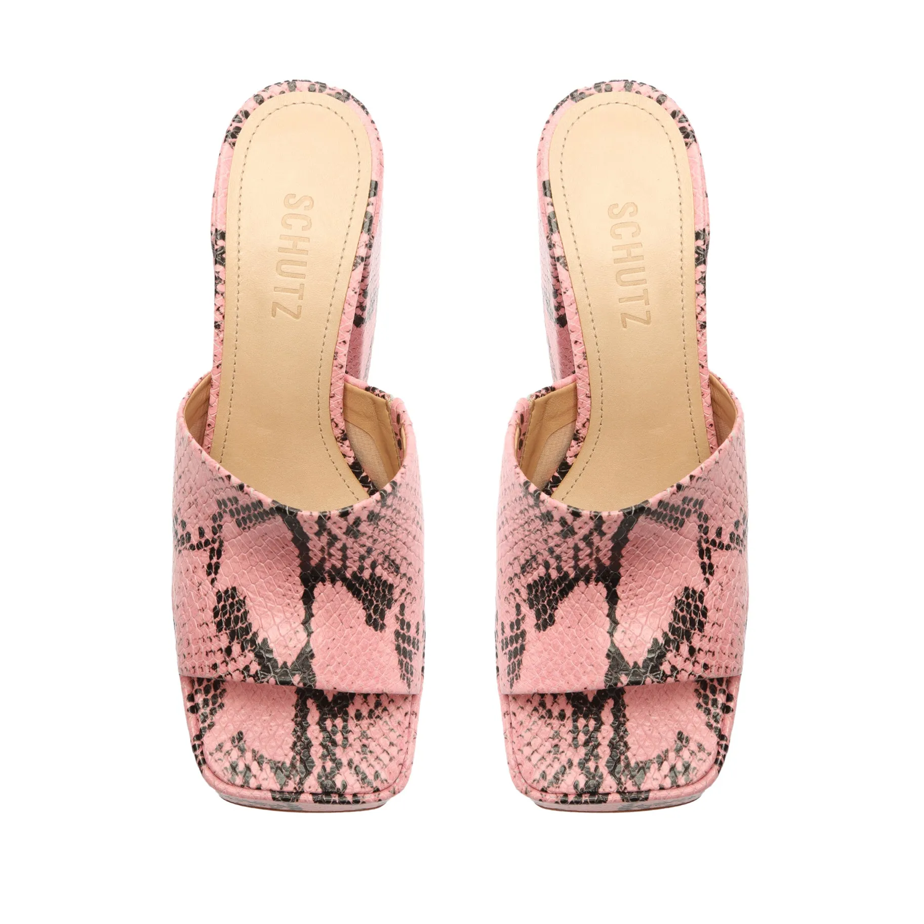 Aretha Snake Embossed Leather Sandal sold by SCHUTZ product image thumbnail 5