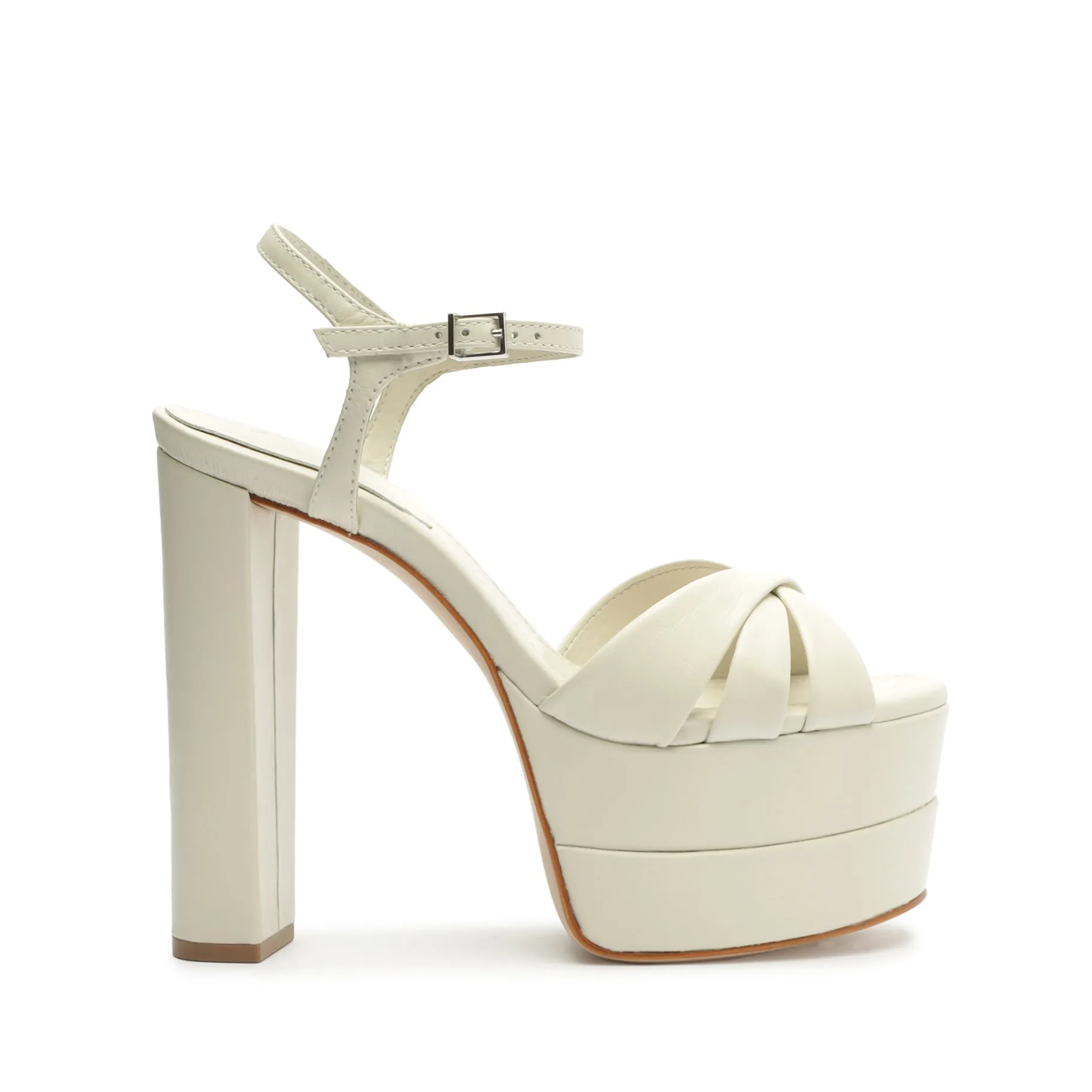 Keefa High Nappa Leather Sandal sold by SCHUTZ