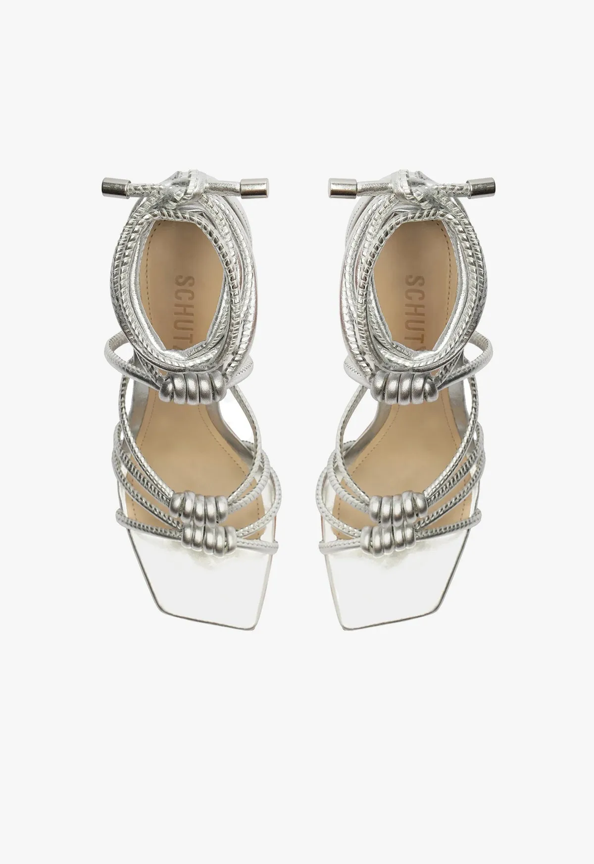 Lela Mettalic Strech Sandal sold by SCHUTZ product image thumbnail 3