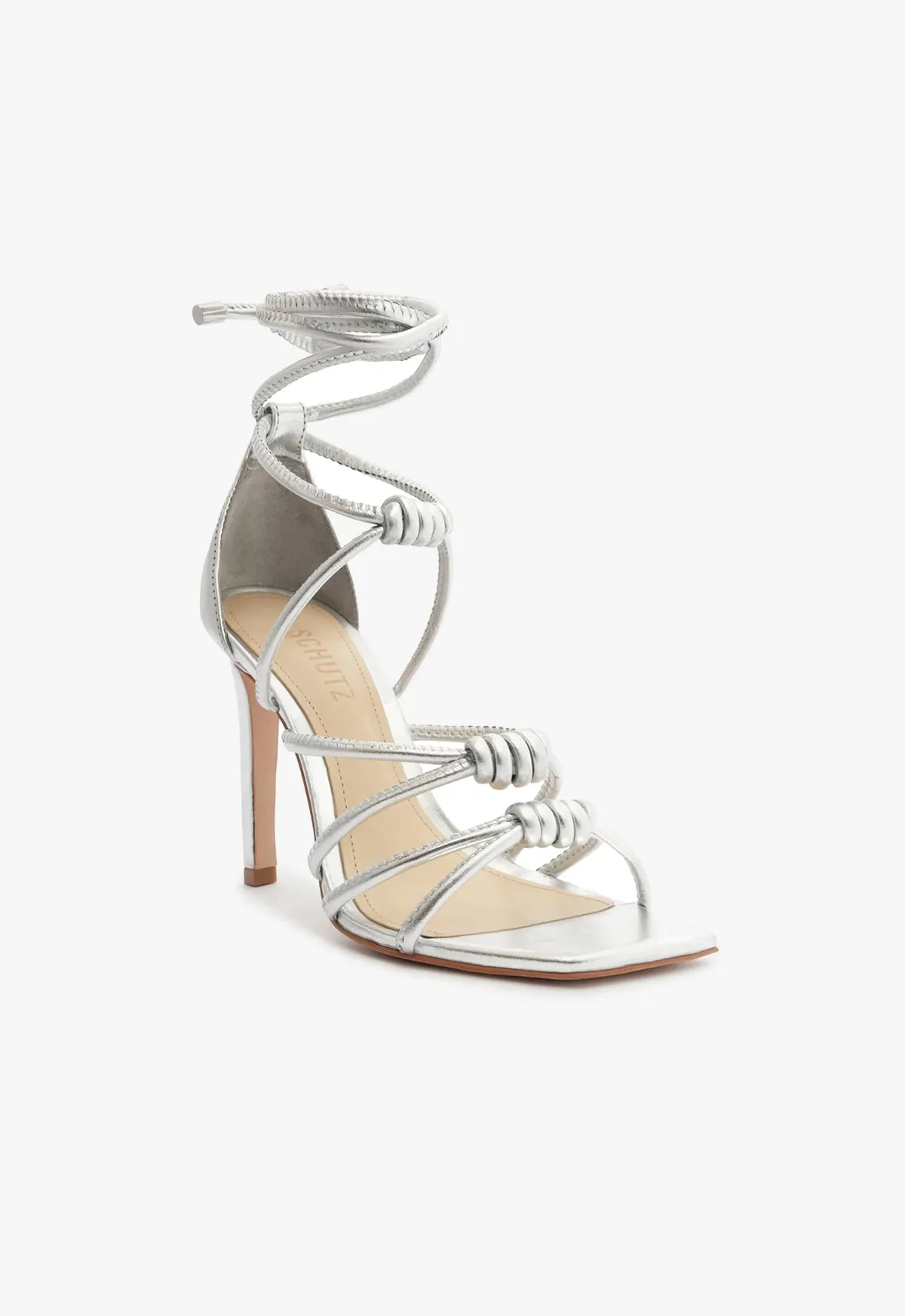 Lela Mettalic Strech Sandal sold by SCHUTZ product image thumbnail 2