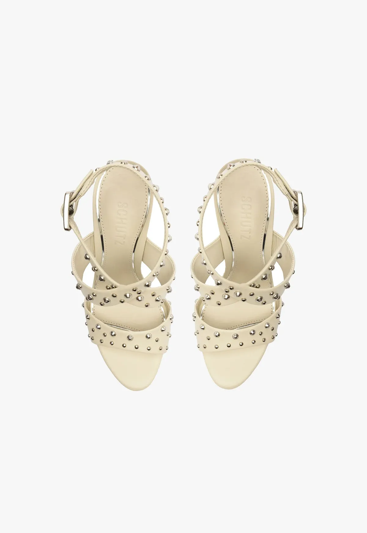 Lizzy Block Leather Sandal sold by SCHUTZ product image thumbnail 4