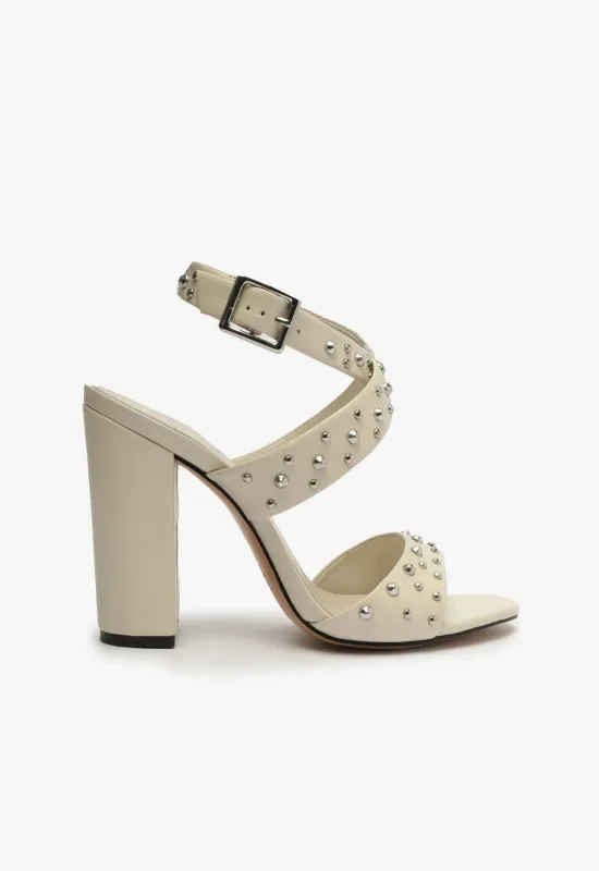 Lizzy Block Leather Sandal sold by SCHUTZ