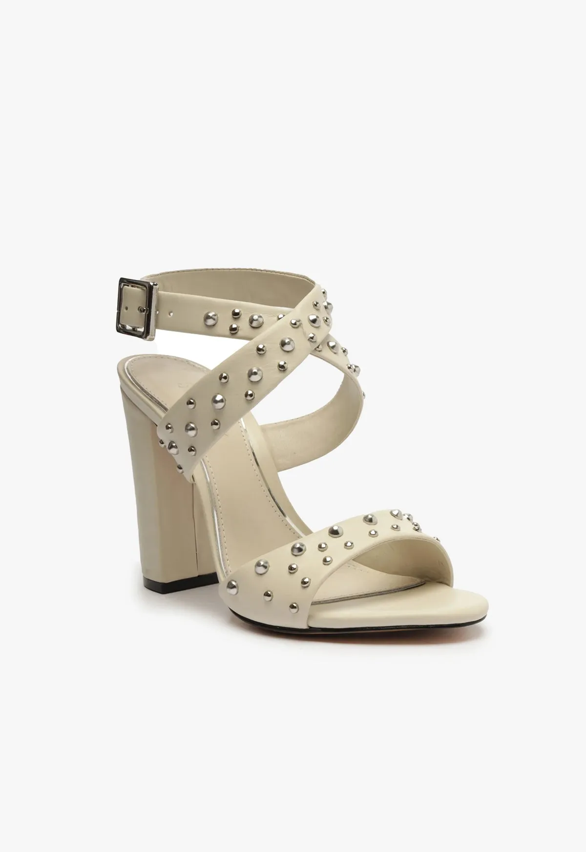 Lizzy Block Leather Sandal sold by SCHUTZ product image thumbnail 2