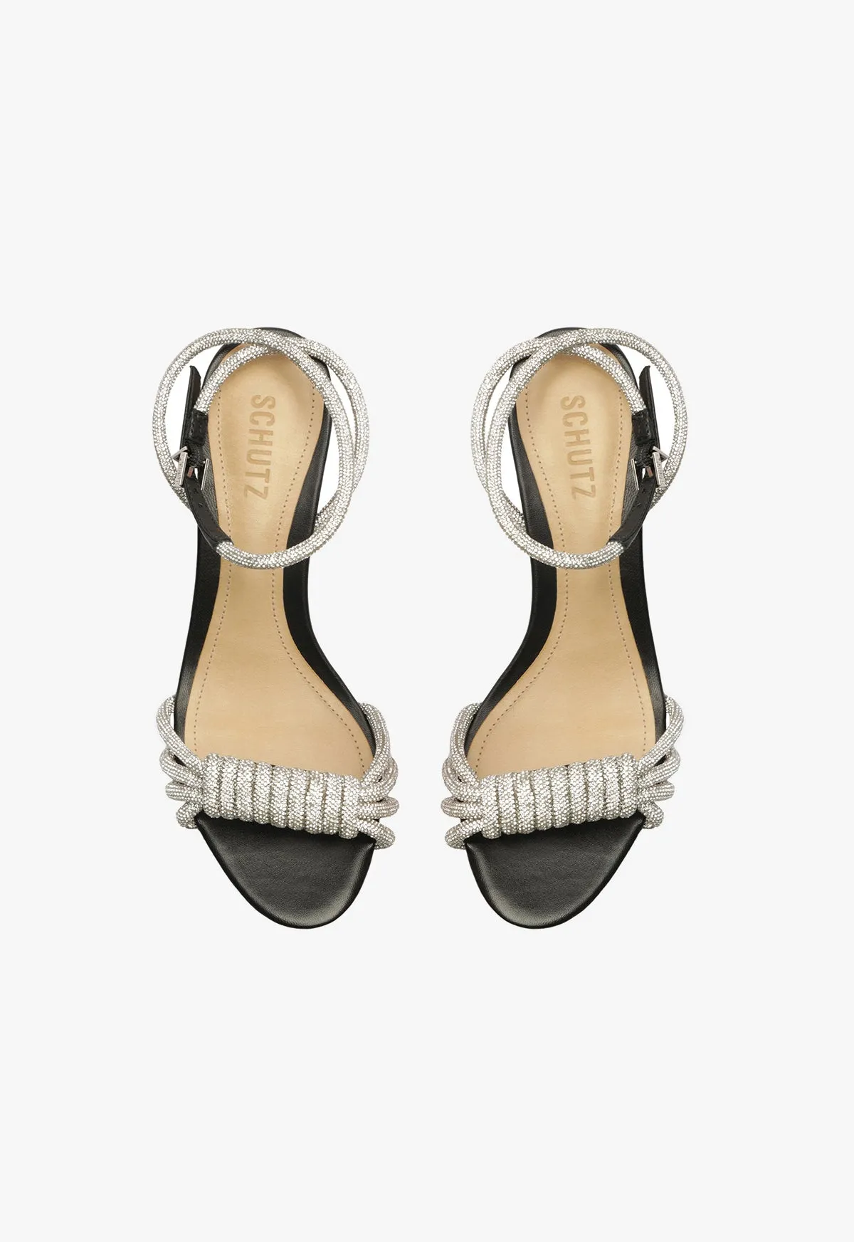 Jewell Mid Block Nappa Leather Sandal sold by SCHUTZ product image thumbnail 4