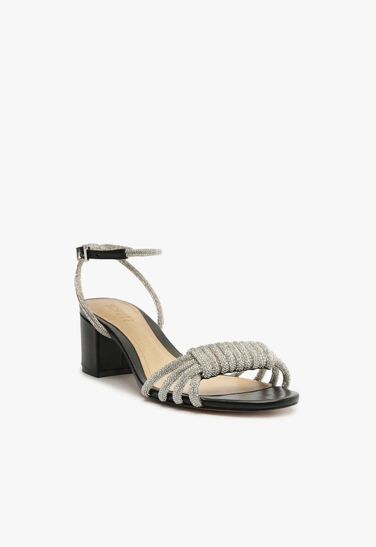 Jewell Mid Block Nappa Leather Sandal sold by SCHUTZ product image thumbnail 2