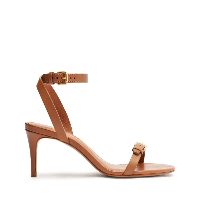 Aurora Mid Stiletto Leather Sandal sold by SCHUTZ