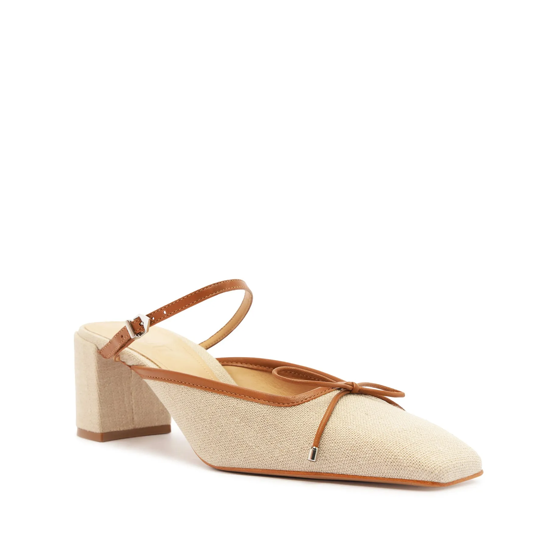 Arissa Linen Block Mule sold by SCHUTZ product image thumbnail 2